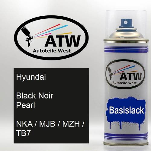 Hyundai, Black Noir Pearl, NKA / MJB / MZH / TB7: 400ml Sprühdose, von ATW Autoteile West.